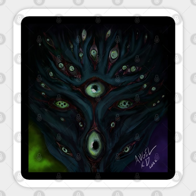 Eldritch Horror: Azshtralbog the Watcher Sticker by LadyLeviathan